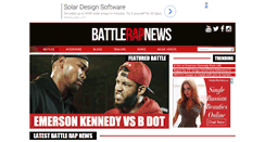 Desktop Screenshot of battlerapnews.com