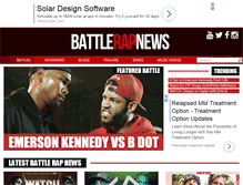 Tablet Screenshot of battlerapnews.com